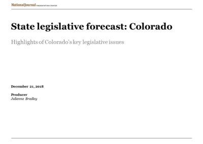 State Legislative Forecast